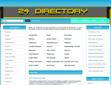 Tablet Screenshot of 24directory.com.ar